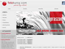 Tablet Screenshot of fotokursy.com